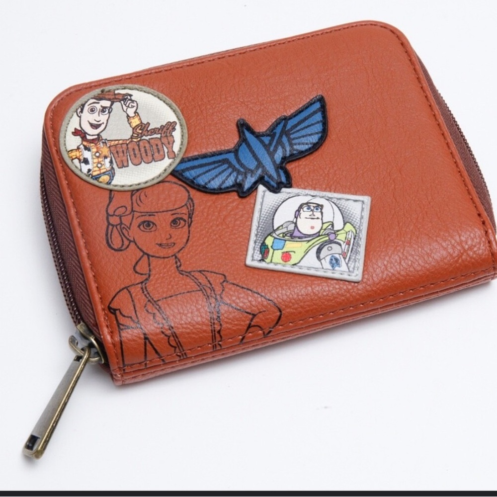 LOUNGEFLY Disney Wallet Toy Story Loungefly Sheriff Woody Buzz Bo Space Ranger